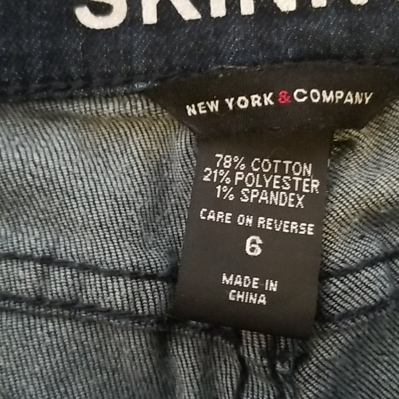 New York & Company low rise skinny leg stretcjeans - Picture 5 of 6